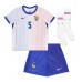 Camisa de time de futebol França Jules Kounde #5 Replicas 2º Equipamento Infantil Europeu 2024 Manga Curta (+ Calças curtas)